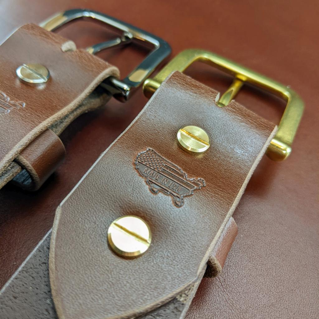 Chocolate Dark Brown Leather Belt