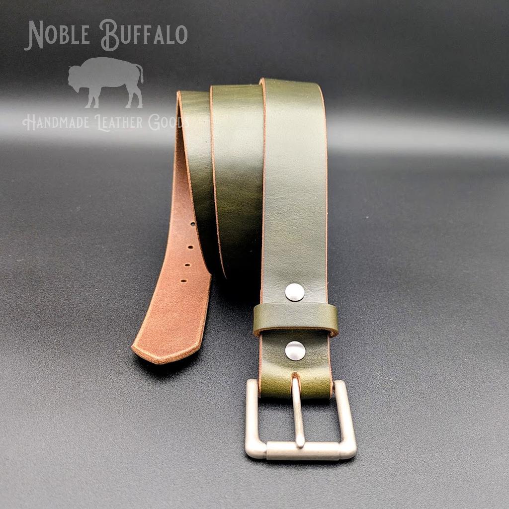 Greener Pastures Horween Chromexcel Soft Leather Belt Greener Pastures Horween Chromexcel Soft Leather Belt