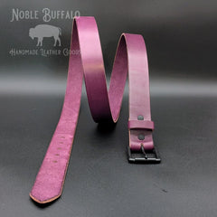 Huckleberry Leather Belt - Hermann Oak Leather - 