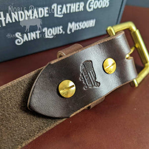 Men's Brown Soft Horween Chromexcel Leather Belt - Handmade in the USA by Noble Buffalo
