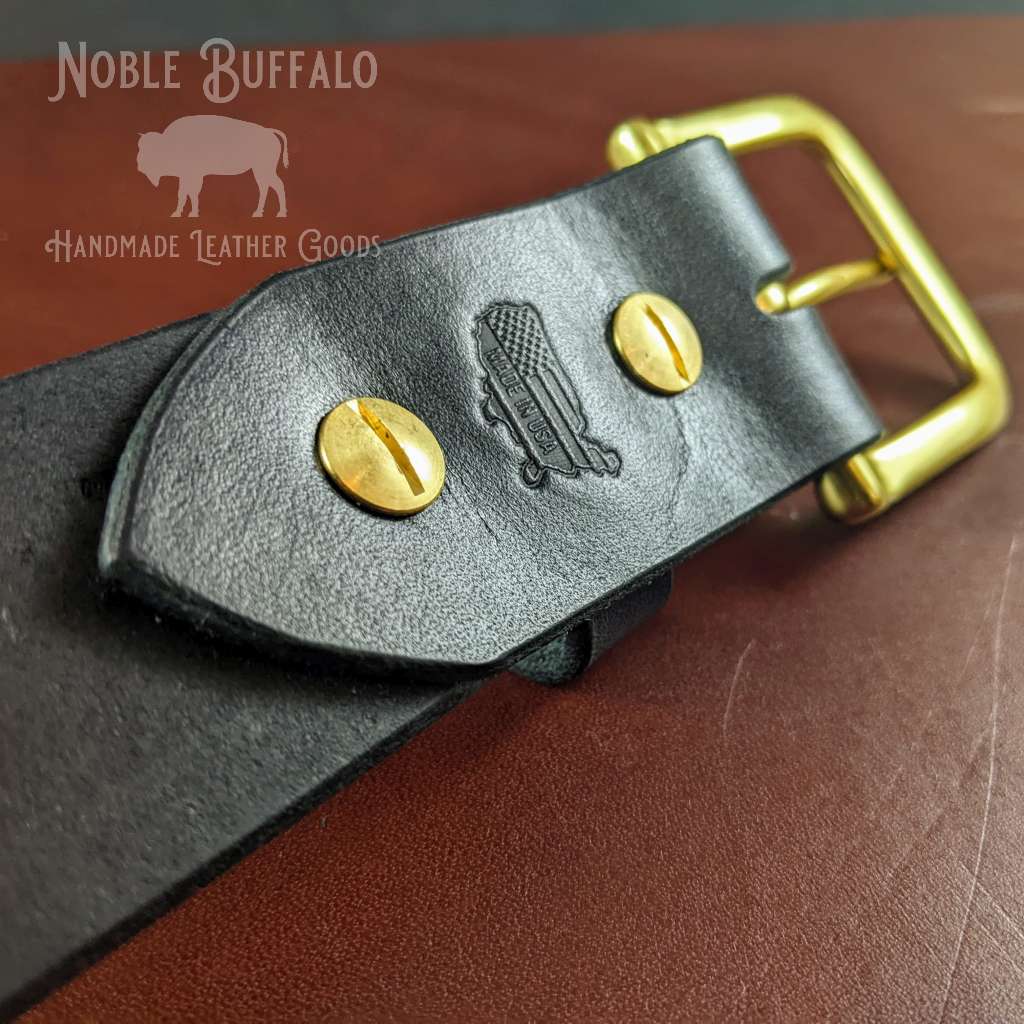 Black Thick Hermann Oak Leather Belt - "The Missouri Belt" | Noble Buffalo Black Thick Hermann Oak Leather Belt - "The Missouri Belt" | Noble Buffalo